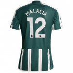 Günstige Fußballtrikots Manchester United Malacia 12 Auswärtstrikot 2023-24 Kurzarm